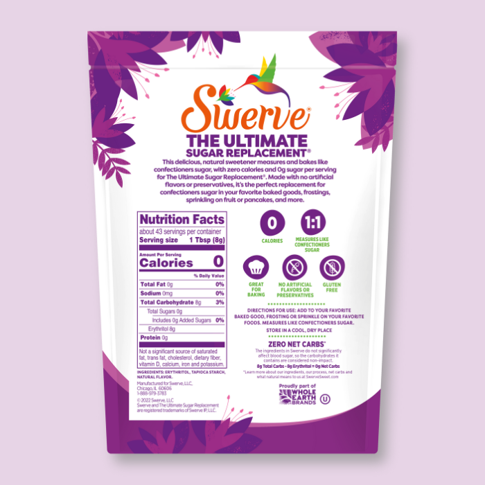 Swerve Confectioners 1 Pack back view;Size_12oz-1 Pack