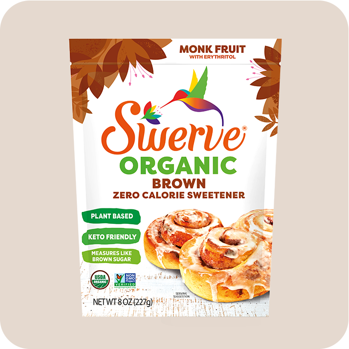 Swerve Organic Brown 1 Pack front view;Size_8oz - 1 Pack