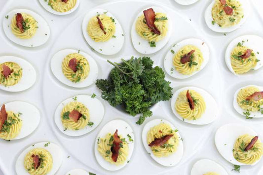 SWEET DEVILED EGGS