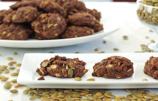 DOUBLE CHOCOLATE PUMPKIN SEED COOKIES