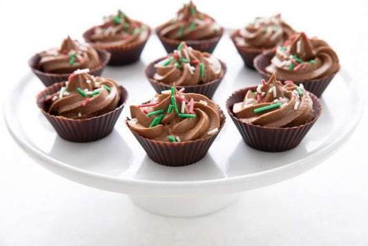 MINI CHOCOLATE PEPPERMINT MOUSSE CUPS