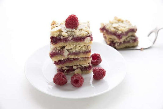 RASPBERRY ALMOND SHORTBREAD BARS