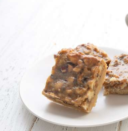 CARAMEL HAZELNUT SHORTBREAD BARS