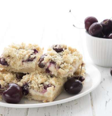 CHERRY CHEESECAKE CRUMB BARS