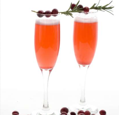 CRANBERRY CHAMPAGNE SPARKLERS