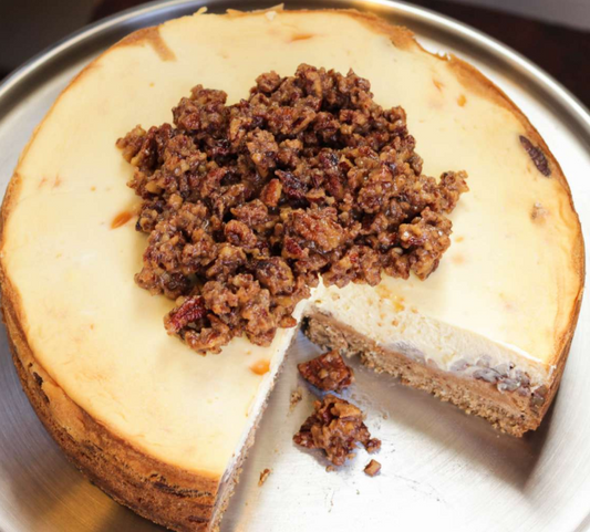KETO PECAN PIE CHEESECAKE
