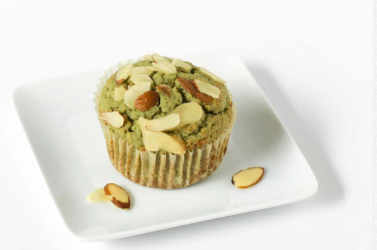MATCHA ALMOND MUFFINS