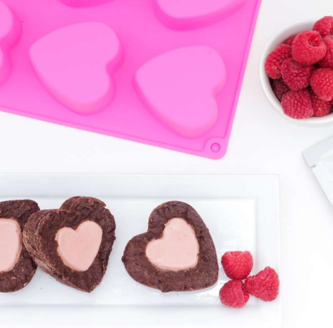 RASPBERRY CHEESECAKE FILLED BROWNIE