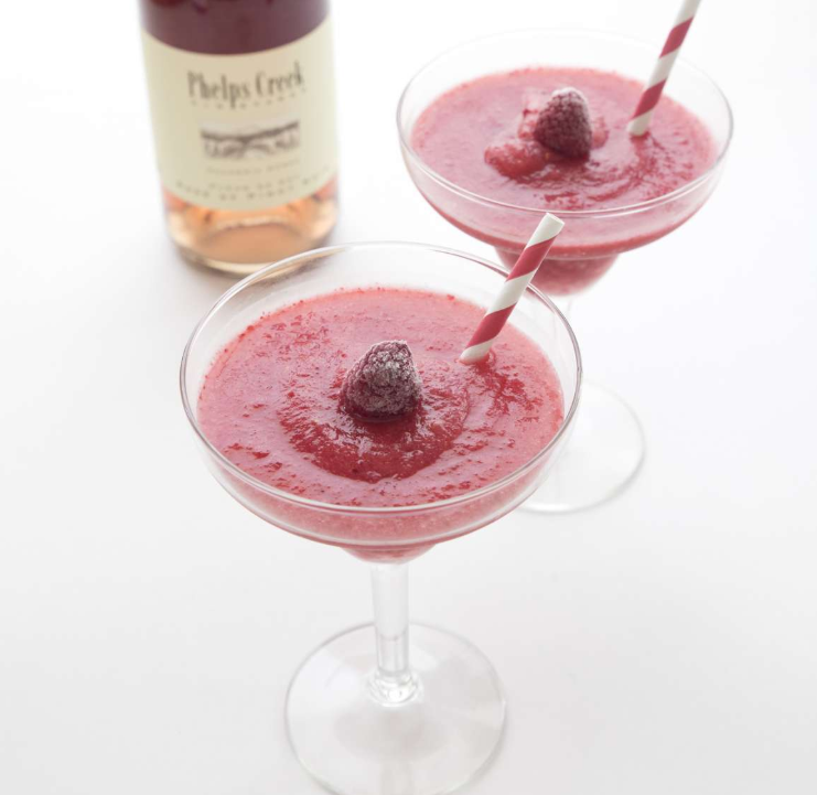 Frozen Raspberry Rosé Frosé