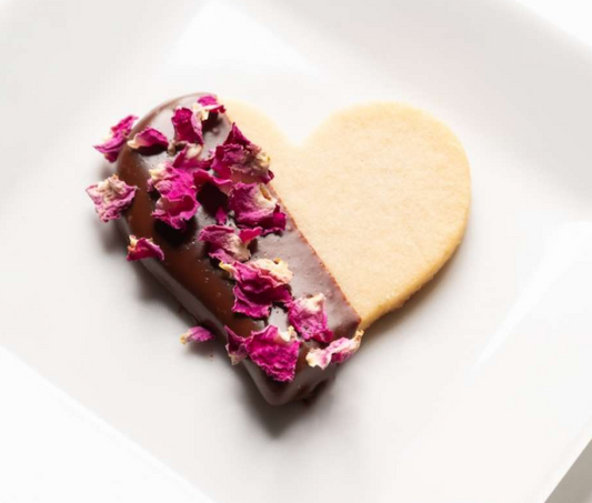 ROSE WATER SHORTBREAD COOKIES