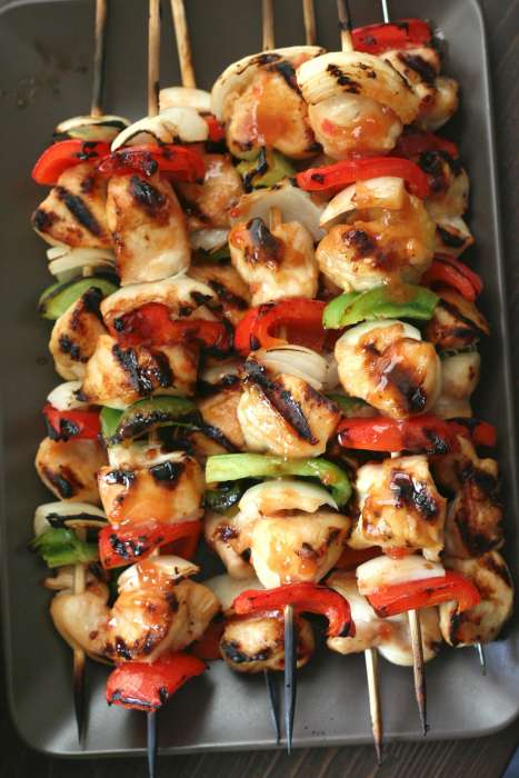 SWEET AND SOUR CHICKEN SKEWERS