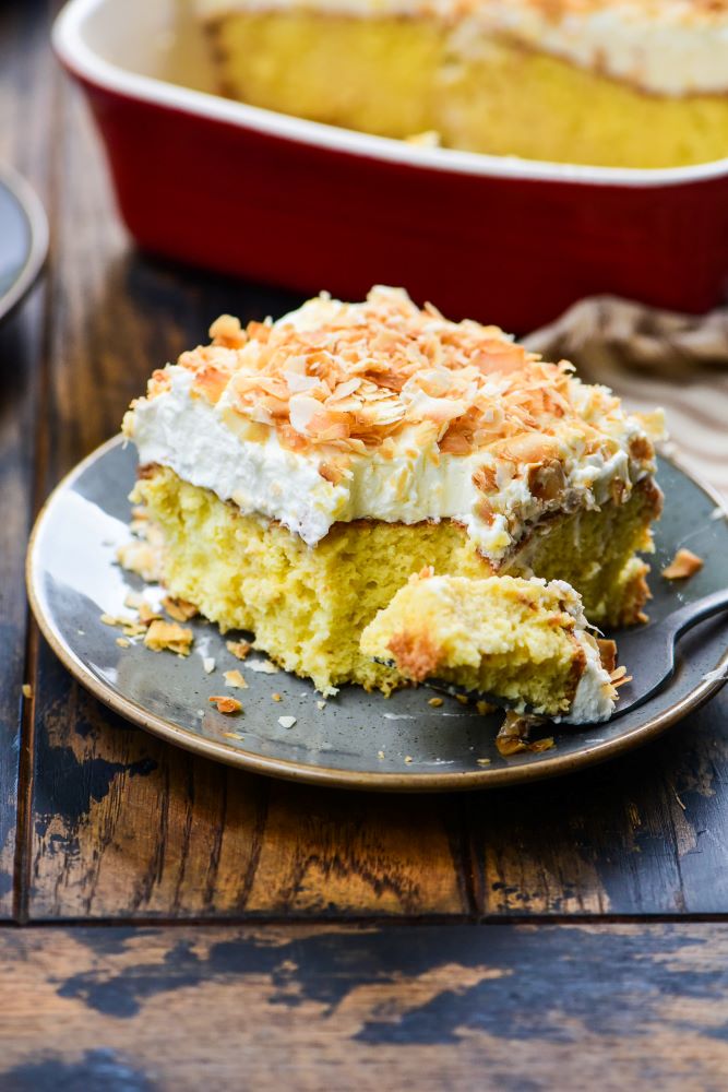 COCONUT TRES LECHES CAKE