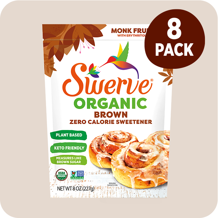 Swerve Organic Brown 8 Pack front view;Size_8oz - 8 Pack